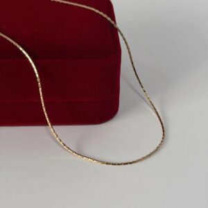 C18417 CADENA ESLABON TORCIDO 18K 45CM