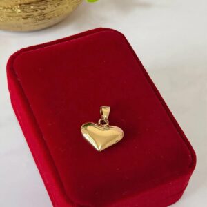 D18089 DIJE DE CORAZON LISO 18K 2X2.5CM