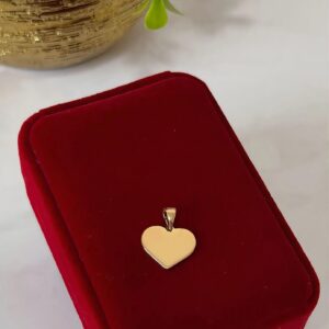 D18087 DIJE CORAZON PLANO LISO 18K 2X1.5CM