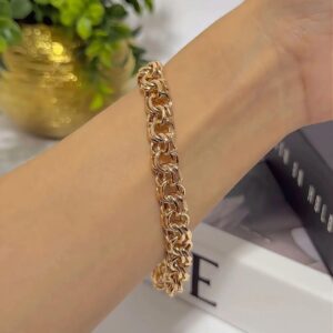 P18537 PULSERA TEJIDO CHINO 18K 19CM
