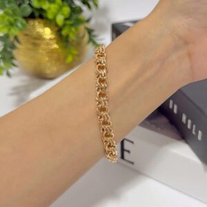 P18530 PULSERA TEJIDO CHINO 18K 19CM