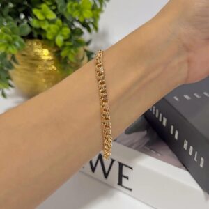 P18541 PULSERA TEJIDO CHINO 18K 19CM