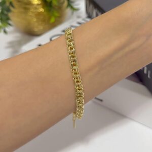 P14054 PULSERA TEJIDO CHINO 14K 18CM