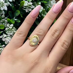14006 ANILLO CON CRISTALES 14K
