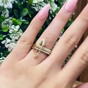 14007 ANILLO CON SEGURO 14K